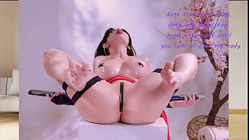 Marvel character psylocke makes you cum on her