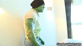 Big guy takes on a cute