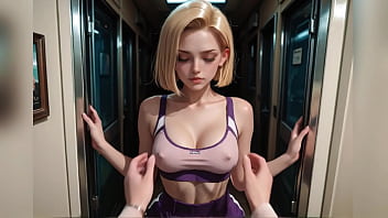 Ela parece a android 18 e levou pica de todo jeito e ainda levou leite ai generated