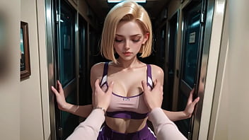 Ela parece a android 18 e levou pica de todo jeito e ainda levou leite ai generated