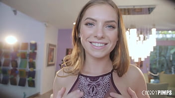 Summer brooks loves her boyfriend's hard cock in her tight little petite pussy before she gets his cum all over her face