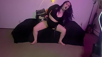 Thick goth pawg pounds and rides bbc dildo