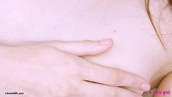 Sweet and sultry brunette naked close up