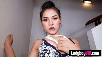 Pretty Thai Shemale Chick Does Her Job And She Doing It Well thumbnail