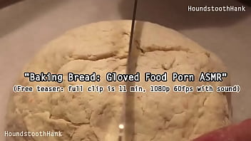 Baking gloved food porn asmr