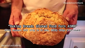Baking gloved food porn asmr