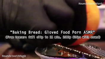 Baking gloved food porn asmr