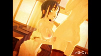 Hentai babes gets cummed on