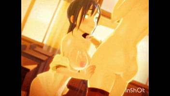 Hentai babes gets cummed on