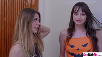 Hot stepsis and hot teen enjoyed rough pussy fucking after babes gave a blowjob Hot stepsis and hot teen enjoyed rough pussy fucking after babes gave a blowjob