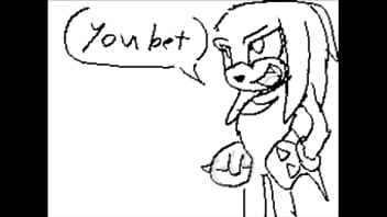 Rouge the bat shows her big boobs