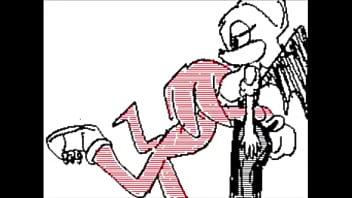 Rouge the bat shows her big boobs