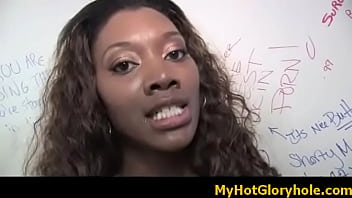 Amazing cock sucking through a gloryhole 26