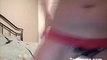 Naughty teen orgasms on her webcam