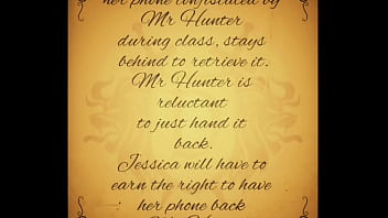 Jessica in her taboo situation does what it takes to get her phone back