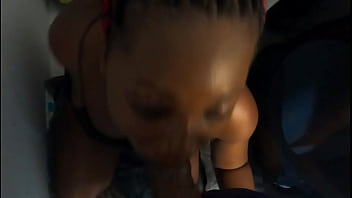 The nasty bitch went deeper perfectly deepthroat his big black cock cum swallowing jhodez1