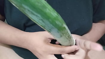 Milf gorda bbw se introduce un pepino por la panocha