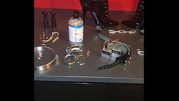 Sissy selfbondage intro showing the toys i will be using