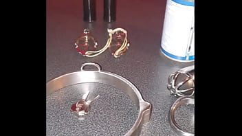 Sissy selfbondage intro showing the toys i will be using