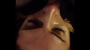 Sexy brunette amateur model "vergo " getting face fucked