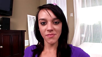 Binky banks 19 yo cutie 19 yo huge cock pov blowjob and cum swallow