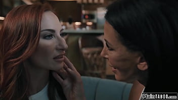 The demonic twins shay sights and reagan foxx hunger for more as they are invited in by lexi luna n sophia stepson walks in and is shocked