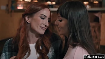 The demonic twins shay sights and reagan foxx hunger for more as they are invited in by lexi luna n sophia stepson walks in and is shocked