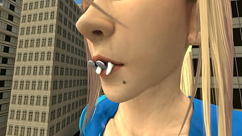Giantess samus eats random women