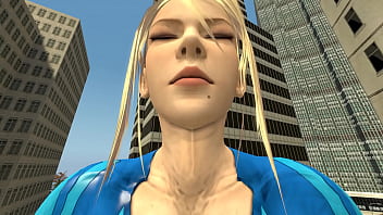Giantess samus eats random women
