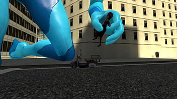 Giantess samus eats random women