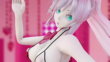 Megurine luka hentai vocaloid nude dance rabbit hole song mmd 3d clear blue eyes clip