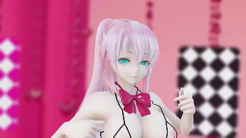 Megurine luka hentai vocaloid nude dance rabbit hole song mmd 3d clear blue eyes clip