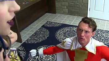 Super hero is by femdom witch