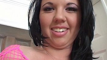 Horny milf in pink lingerie fucked im mouth and sperm on face