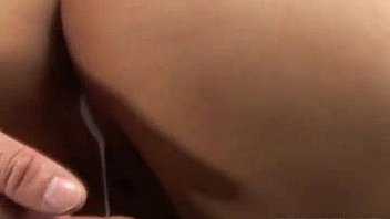 Pussy shaved asian babe gets fingered