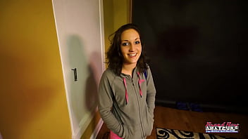 Skinny coed ryann gives a footjob and gets her sweet twat fingered