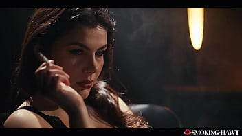 Valentina Nappi Smoking Cigarette Sexy Italian Girl With Red Lipstick Prepares For Blowjob & Handjob thumbnail