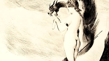 Retro erotic drawings
