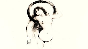 Retro erotic drawings