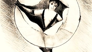 Retro erotic drawings