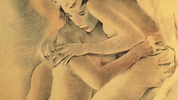 Retro erotic drawings