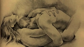 Retro erotic drawings