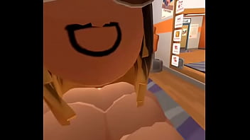 Girl rides me in rec room