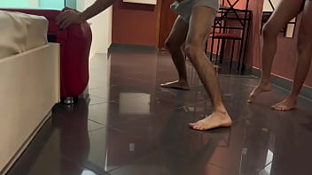 Ballbusting barefoot and merciless 2