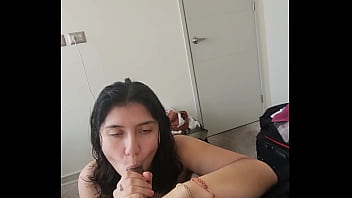 Sucking my man dry after we get out of the shower