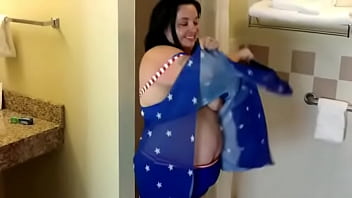 Sexy bbw serial shower masturbator