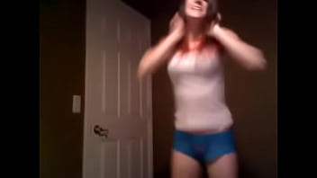 Heather in underwear being a slut