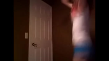 Heather in underwear being a slut