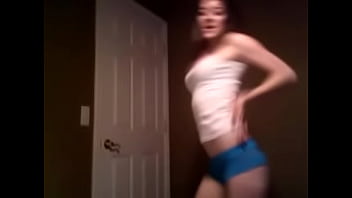 Heather in underwear being a slut