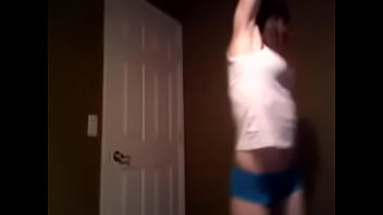 Heather in underwear being a slut